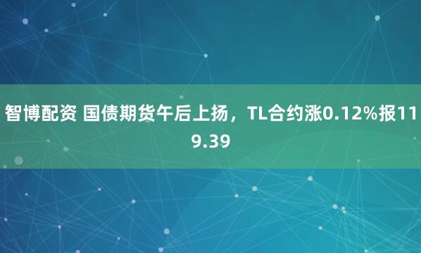 智博配资 国债期货午后上扬，TL合约涨0.12%报119.39
